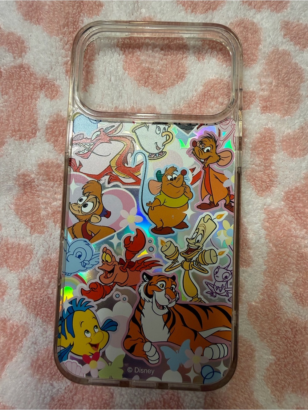 Disney Holographic sidekicks Characters Clear Phone Case - Multicolor